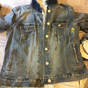 Distressed Denim Jacket